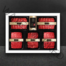 한우 세트 국내산 1등급 1++ 선물용 한우선물세트 구이용 선물 선물포장 냉장 1kg 1.6키로 설날 구정 설 추석 선물세트, 6꽃등심600g+채끝400g