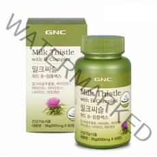 GNC [GNC][AK백화점] 밀크씨슬 위드 B-컴플렉스(60캡슐), 선택완료, 단품없음