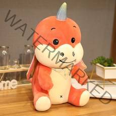 용쿠션 드래곤인형 애착인형, 오렌지, 55cm