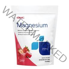 GNC 츄어블 마그네슘 250mg 60정 소프트츄 Magnesium 60 Soft chews, 1개