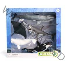 컬렉타 해양 동물 윈도우 피규어 5종 세트, 1세트