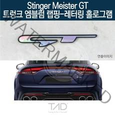 TaD 스팅어 마이스터 GT 엠블럼 랩핑 레터링홀로그램 CK, 엠블럼미포함