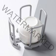 다스몰 1+1 크기조절 그릇정리대 홀더, 화이트