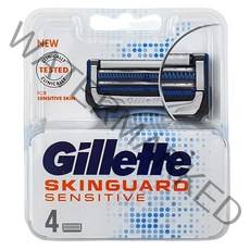 질레트 스킨가드 센세티브 스킨텍 면도날(4입)(독일산정품) skinguard skintech