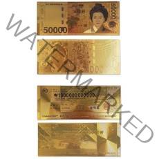 수표 행운의 돈 복 금 가짜 부적 5만원 2달러 지폐 345804EA, 쿠팡@ 금박5만원