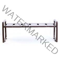 리빙해피 주방 하부 정리선반 싱크인 1200 폭조절, 브라우니, 1개