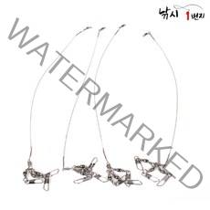 백야 문어 와이어 직결채비 4개입 갑오징어 쭈꾸미, 1봉지 4개입