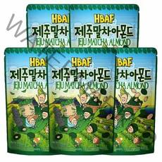 HBAF 제주말차 아몬드 120g, 5개