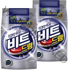 비트 드럼용 분말세제, 2.5kg, 2개