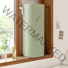 더자리 착붙 줄누빔 먼지 차단 창문형 에어컨 커버, 밀키카키