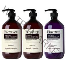 프로방스 프렌치 라벤더 샴푸 1L x 2p + 트리트먼트 1L, 1세트