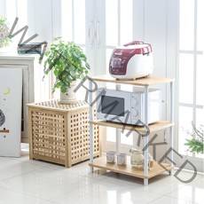 가구레시피 조립식 진열장 3단, 오크화이트