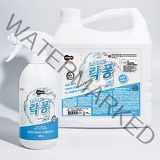 락퐁 코튼향 욕실 화장실 청소 500ml, 락퐁 코튼향 4L+500ml