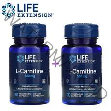 1+1 라이프익스텐션 L카르니틴 500mg 30 베지 캡슐