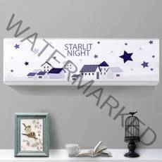 벽걸이에어컨커버 스탠드에어컨커버 덥게 클린 에어컨 커버 벽걸이 스탠드 2in1 덮게 삼성 엘지 캐리어 듀얼, 나뭇잎