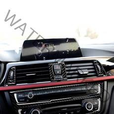 자동차 센터 콘솔 장식 패널 커버 에어컨 콘센트 트림 bmw 호환 F30 F31 F32 F33 F34 320i 428i 3 시리즈 AC 벤트용, [1] Black Style