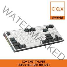 COX CK01 TKL PBT 기계식 키보드 (갈축) 공식판매점, 혼합색상, 텐키리스