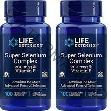 Life Extension Super Selenium Complex 200mcg VitaminE 라이프익스텐션 셀레늄 100정 2개