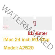 2021 Apple iMac 24 인치 M1 칩 실리카 겔 키보드 스킨 커버 US Magic Keyboard 숫자 키패드 및 터치 ID 모델 A2520, [02] EU A2520 Silica gel