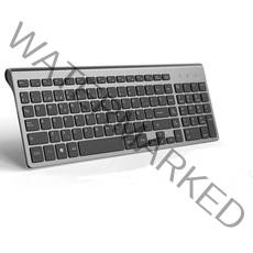 무선 키보드 2.4G 가볍고 작으며 디지털 키 스페인어 레이아웃 IMac/Mac MacBook 노트북(검은색과 회색), 규격 없음, 검은색과 회색, 중국.