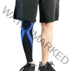 레그 익스텐션 레그컬 익스텐더 머신 leg sleeve stretchy knee 정맥류, 푸른, l