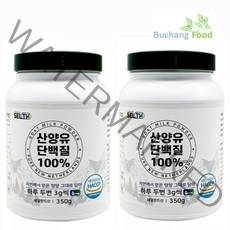 [계량스푼증정] [해썹] 기타 첨가물 0% 대용량 350g 네덜란드 산양유단백질 100% 고함량 프로틴 분말 파우더 단백질 헬스 보충제 [SELTH], 2개