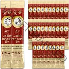 풍년보감 고려홍삼정 6년근 밸런스타임 골드 홍삼스틱, 10g, 30포