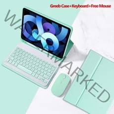 삼성 갤럭시 탭 A7 라이트 8.7 T220 Ipad 미니 4 5 6 한국어 키보드 홀스터 + 마우스, Galaxy Tab A7 Lite 8.7 t220, 민트 그린