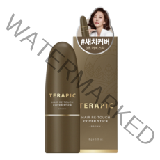 테라픽 헤어 리-터치 커버스틱 8g, 브라운, 1개
