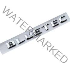 abs 편지 chrome bluetec 엠블럼 트렁크 사이드 펜더 배지 명판 데칼 car refitted logo sticker for benz, 크롬