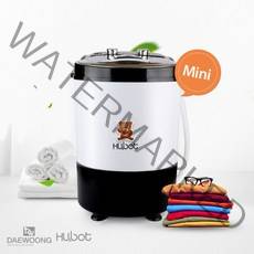 휴앤봇 미니 세탁기 소형 3kg HS-MW3150G 아기 옷 속옷 양말 애완 동물 세탁기 1인용