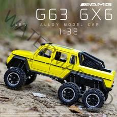 1/32스케일 모형 자동차 다이캐스트 장난감 벤츠 G63 6X6, 블랙