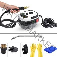 스팀살균기 무선 업소용 고압 스팀청소기 가정용 고압 스팀기 2500w 900ml 물 탱크 자동차 에어컨 주방 후드 김이 나는 청소 기계 가전 220v, 하얀, 유럽 ​​연합