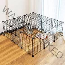 강아지울타리 고양이 펜스 애견 고양이 새끼강아지 철장, 울타리(화이트)