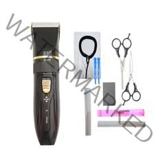 씨엔에스월드 USB 충전식 프로 이발기 DR722 + 컷트보 + 가위 2종 + 빗 + 스펀지 + 집게핀 랜덤발송 + 머리자 세트