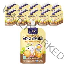 엘빈즈 매일 매일 건강한 습관 어린이 주스 80ml, 배 + 도라지 혼합맛, 40개입