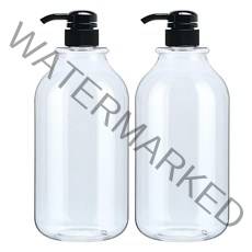 병도매닷컴 ARB1000 투명 주방 디스펜서 범프 검정마개 공병, 1L, 2개입
