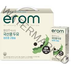 이롬 황성주 국산콩 검은콩 고칼슘 두유, 190ml, 20개