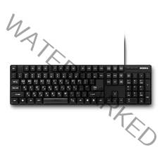 인데나 멤브레인 USB 유선키보드, IND-K100U, 블랙