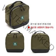 러그박스 큐브형 캠핑릴선 전기선 일반형 캡형 20M, 큐브형 릴선 미니케이스-카키
