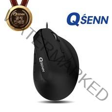 QSENN M310 버티컬 유선 마우스 블랙
