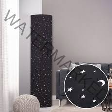 더자리 트윙클 스탠드형 에어컨커버, 트윙클블랙