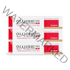 인사덴트 닥터 치약, 150g, 3개