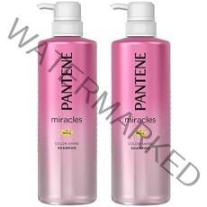 일본 Pantene 팬틴 미라클 컬러샤인 데미지 리페어 샴푸 480ml 2팩