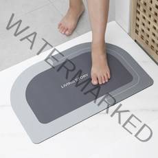 규조토 발매트 욕실 발매트, 그레이