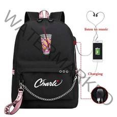 여자 여성 백팩 가방 배낭 스타일 USB 충전 학교 노트북 여행 숄더백 Bookbag