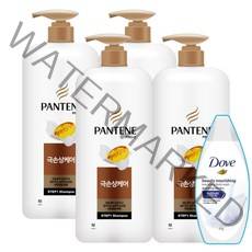 팬틴 극손상 샴푸 1.2kg {있소세트}, 1200ml, 4개+미니도브