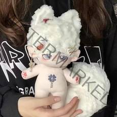 무속성 솜인형 솜깅이 20cm 몸체 크림, 크림(무골)