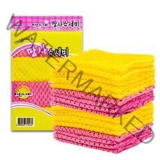 그물 망사 수세미 20P, 4개입, 5개