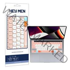 [바보사랑] 헤이맨 맥북 프로 13인치 M1 M2 단축키 컬러 키보드 커버 키스킨, 색상:그레이(한영), 상세 설명 참조, 상세 설명 참조, 상세 설명 참조